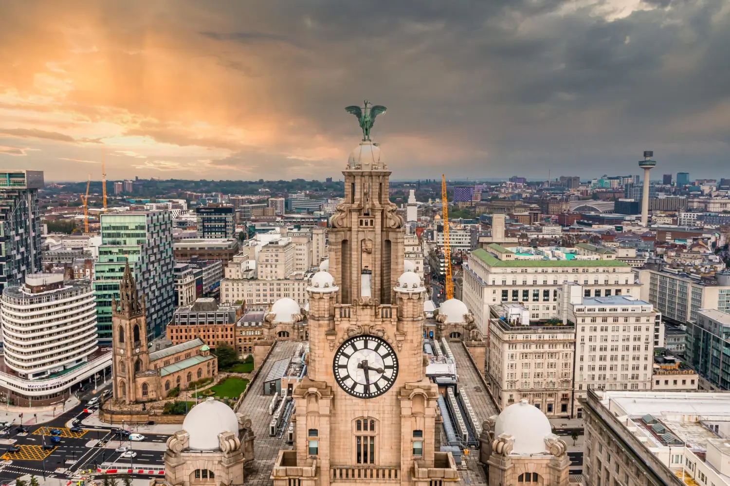 Liverpool waterfront and Royal Liver Building